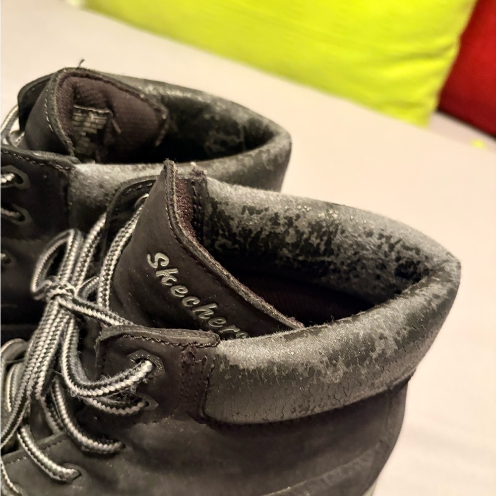 Sketchers Black Winter Ankle Boots - Picture 10 of 16